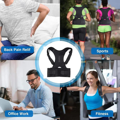 Posture Corrector Belt for Men & Women Improve Spine Alignment & Reduce Back Pain