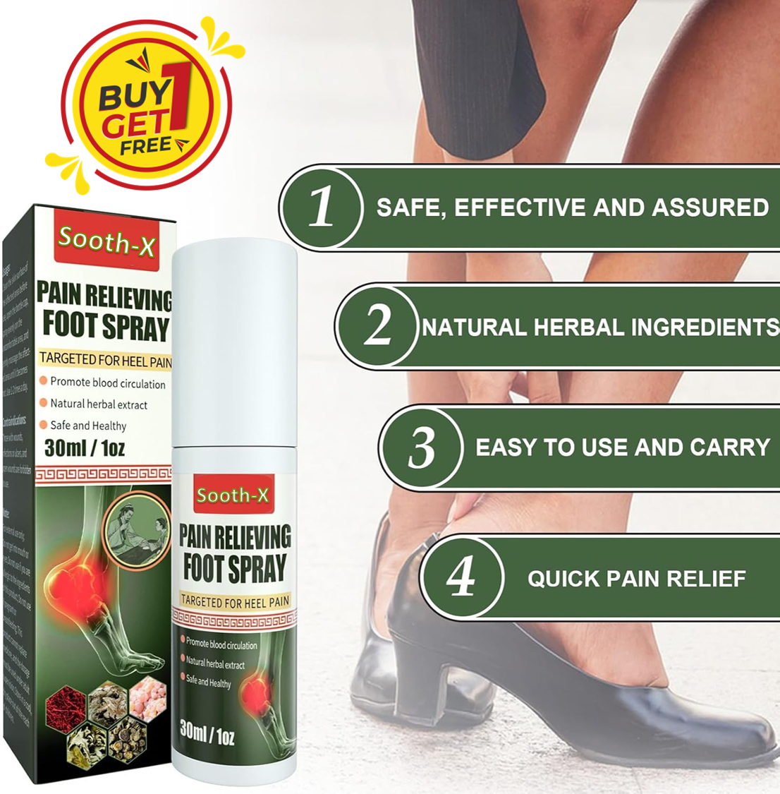 Sooth-X™  Foot & Joint Pain Relieving Spray |🔥BUY 1 GET 1 FREE🔥